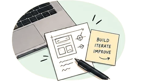 와이어프레임과 Build·Iterate·Improve 메모